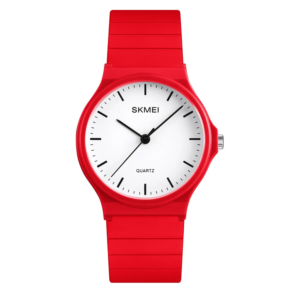 SKMEI 1419 Wristwatches Girls Clock Montre Femme Luxury Women Quartz Watches Fashion Silicone Waterproof Simple Sport Women