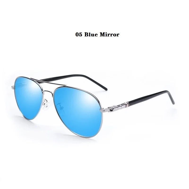 Luxury Pilot Sunglasses Men Women Driving Fishing Retro Sun Glasses Brand Designer Male Metal Sunglasses For Man