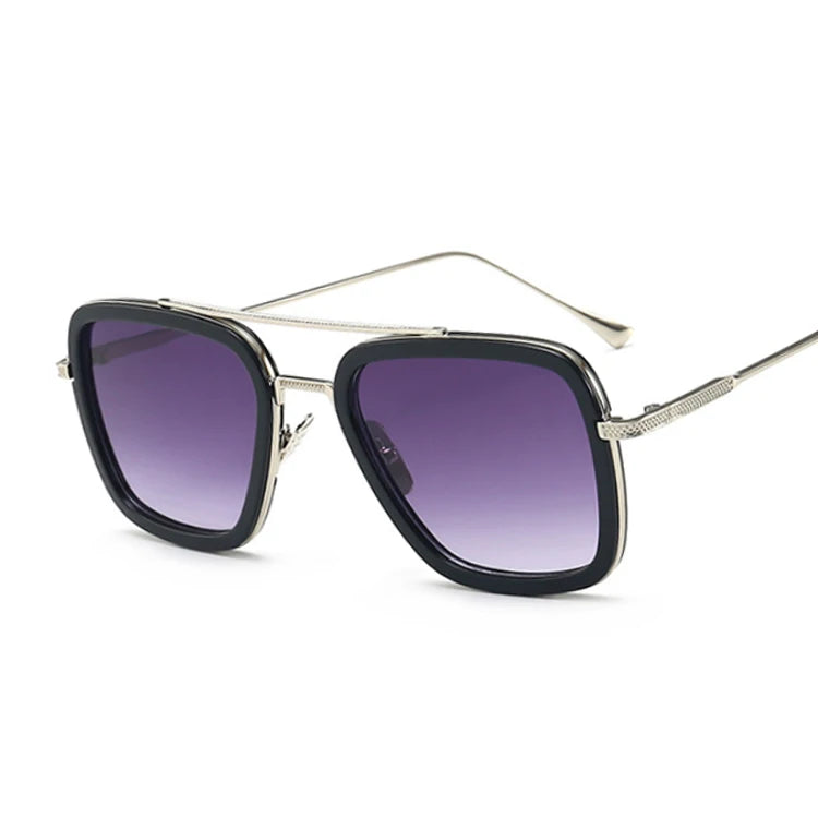 Luxury Square Sunglasses Men Women Brand Designer Retro Alloy Frame Big Sun Glasses Vintage Gradient Male Female Oculos Feminino