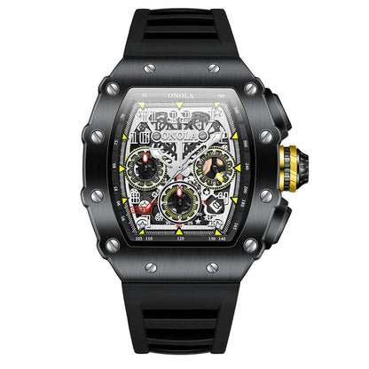 ONOLA Brand Luxury Watch Men Wrist Watches Multifunction Sports Waterproof Luminous Sports Casual Clock Men Quartz Watches Men