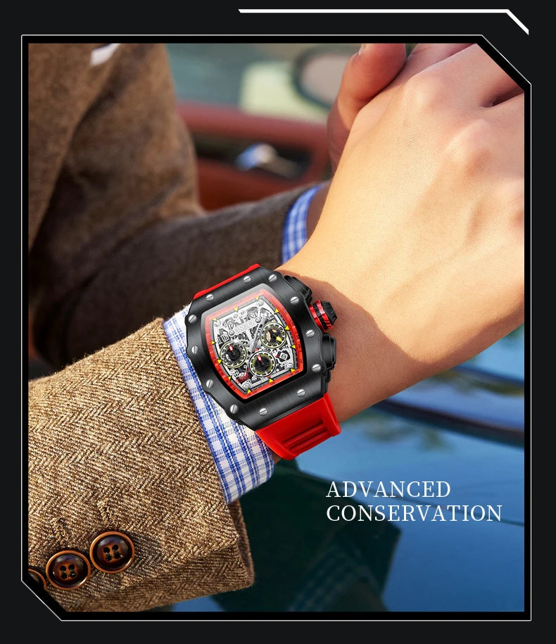 ONOLA Brand Luxury Watch Men Wrist Watches Multifunction Sports Waterproof Luminous Sports Casual Clock Men Quartz Watches Men