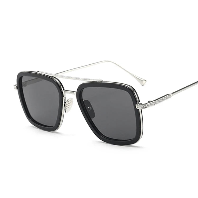 Luxury Square Sunglasses Men Women Brand Designer Retro Alloy Frame Big Sun Glasses Vintage Gradient Male Female Oculos Feminino