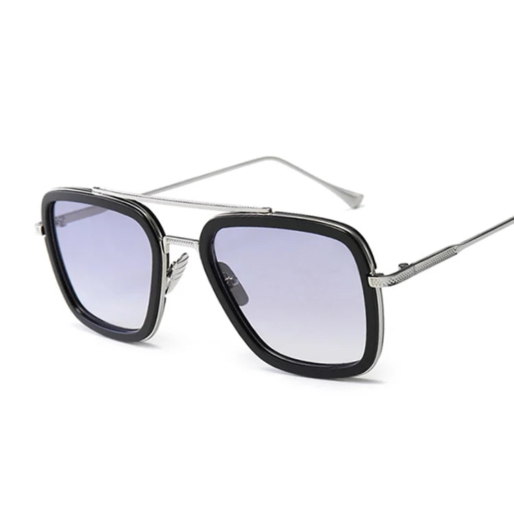 Luxury Square Sunglasses Men Women Brand Designer Retro Alloy Frame Big Sun Glasses Vintage Gradient Male Female Oculos Feminino