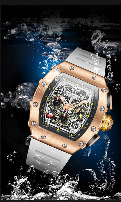 ONOLA Brand Luxury Watch Men Wrist Watches Multifunction Sports Waterproof Luminous Sports Casual Clock Men Quartz Watches Men