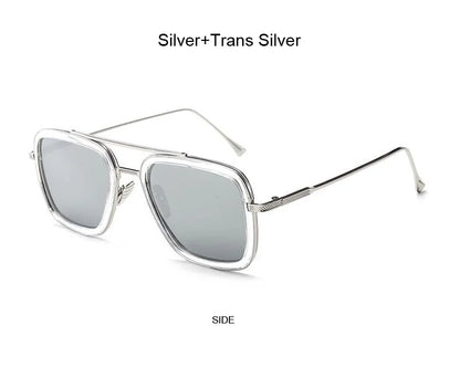 Luxury Square Sunglasses Men Women Brand Designer Retro Alloy Frame Big Sun Glasses Vintage Gradient Male Female Oculos Feminino