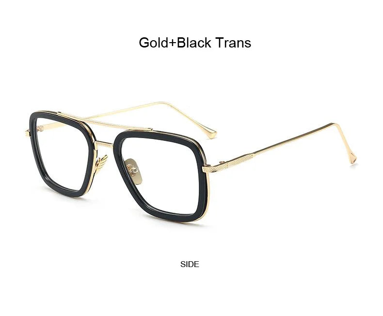 Luxury Square Sunglasses Men Women Brand Designer Retro Alloy Frame Big Sun Glasses Vintage Gradient Male Female Oculos Feminino