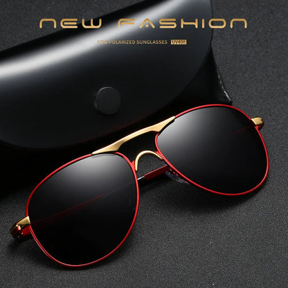 Luxury Pilot  Sunglasses Men Women Driving Fishing Retro Sun Glasses Brand Designer Male Metal Sunglasses For Man