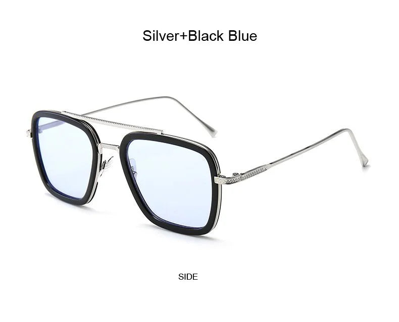 Luxury Square Sunglasses Men Women Brand Designer Retro Alloy Frame Big Sun Glasses Vintage Gradient Male Female Oculos Feminino