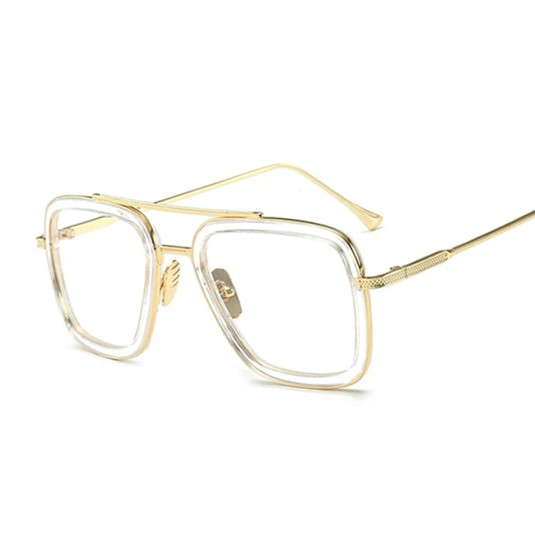 Luxury Square Sunglasses Men Women Brand Designer Retro Alloy Frame Big Sun Glasses Vintage Gradient Male Female Oculos Feminino