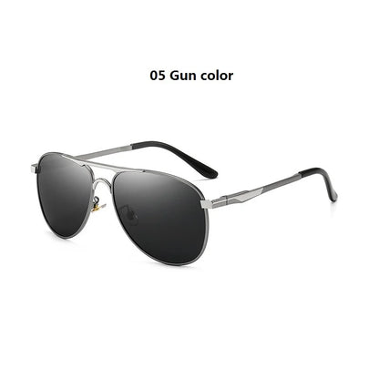 Luxury Pilot  Sunglasses Men Women Driving Fishing Retro Sun Glasses Brand Designer Male Metal Sunglasses For Man