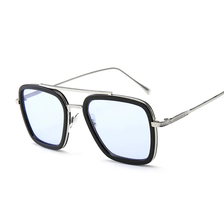 Luxury Square Sunglasses Men Women Brand Designer Retro Alloy Frame Big Sun Glasses Vintage Gradient Male Female Oculos Feminino