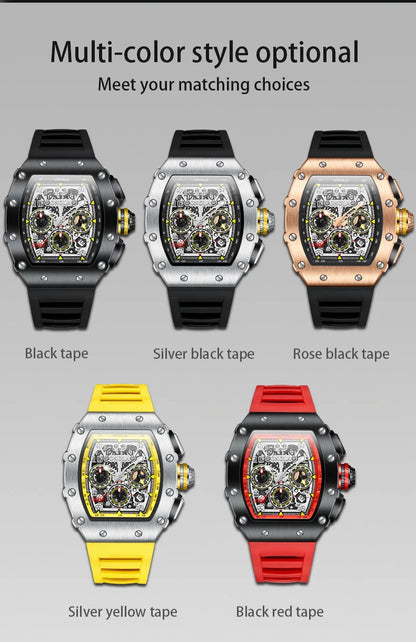 ONOLA Brand Luxury Watch Men Wrist Watches Multifunction Sports Waterproof Luminous Sports Casual Clock Men Quartz Watches Men