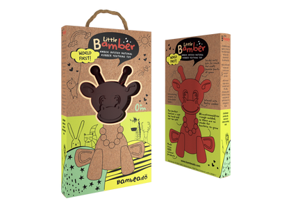 The Little Bamber - Natural Rubber & Baltic Amber Teething Toy