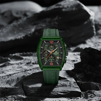 NAVIFORCE Original Watches for Men Waterproof Quartz Wristwatch Silicone Strap Luminous Date Male Watch Casual Reloj Hombre 2025