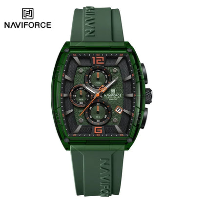 NAVIFORCE Original Watches for Men Waterproof Quartz Wristwatch Silicone Strap Luminous Date Male Watch Casual Reloj Hombre 2025