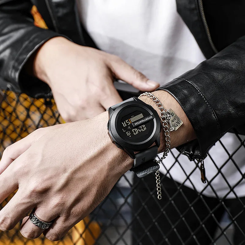 MAYZHISU Men's LED Digital Watch Man Sport Watches Male Electronic Wrist Watch Multifunction Military Sports Watches Clock