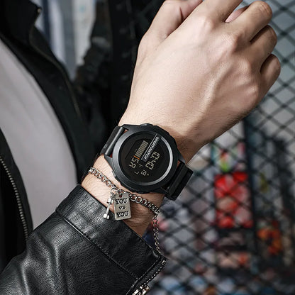 MAYZHISU Men's LED Digital Watch Man Sport Watches Male Electronic Wrist Watch Multifunction Military Sports Watches Clock