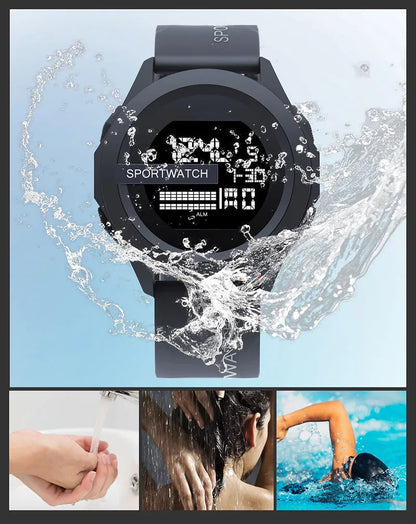 MAYZHISU Men's LED Digital Watch Man Sport Watches Male Electronic Wrist Watch Multifunction Military Sports Watches Clock