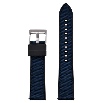 High Quality Hybrid Nylon FKM Watch Strap 20mm 22mm Quick Release Fluoro Rubber Nylon Watchbands For Each Brand Diving Watches