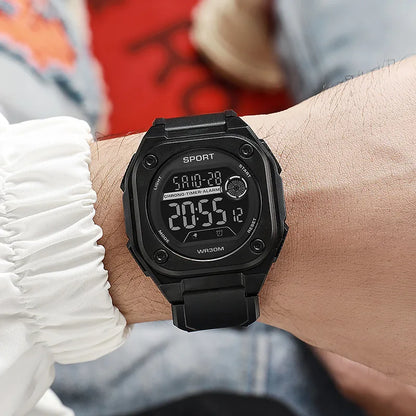 MAYZHISU Men's LED Digital Watch Man Sport Watches Male Electronic Wrist Watch Multifunction Military Sports Watches Clock