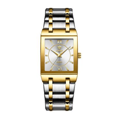 LIEBIG Simple Luxury Stainless Steel Strap Quartz Waterproof Wristwatch For Men Women Simple Business Watches Clock Reloj Hombre