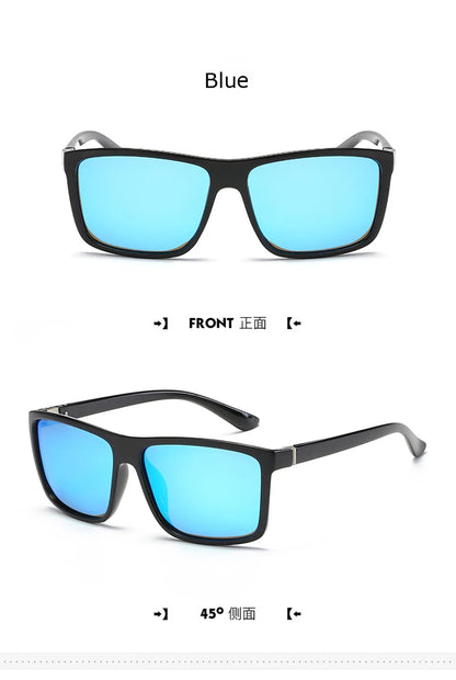 Luxury Square Vintage Polarization Sunglasses for Men Women Fashion Climbing Driving Anti-glare Sun Glasses Male Eyewear UV400
