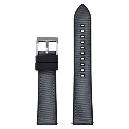 High Quality Hybrid Nylon FKM Watch Strap 20mm 22mm Quick Release Fluoro Rubber Nylon Watchbands For Each Brand Diving Watches