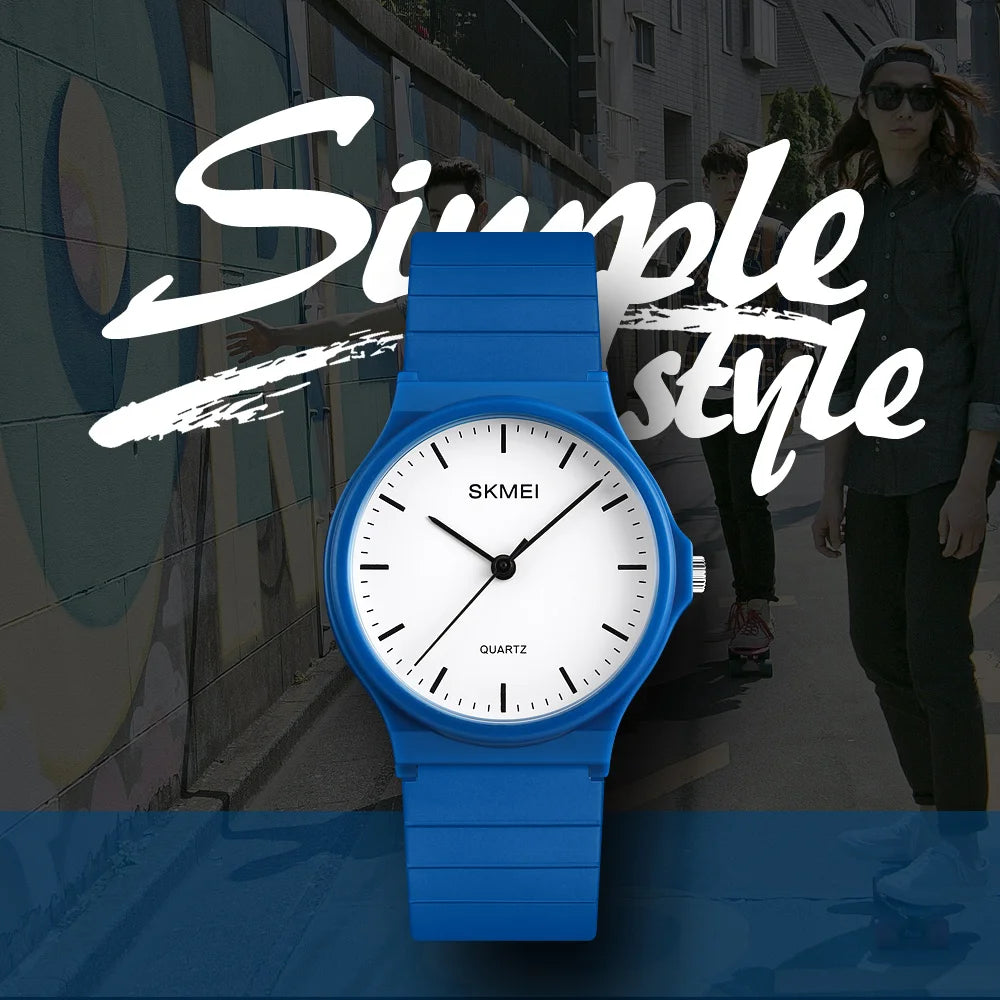 SKMEI 1419 Wristwatches Girls Clock Montre Femme Luxury Women Quartz Watches Fashion Silicone Waterproof Simple Sport Women