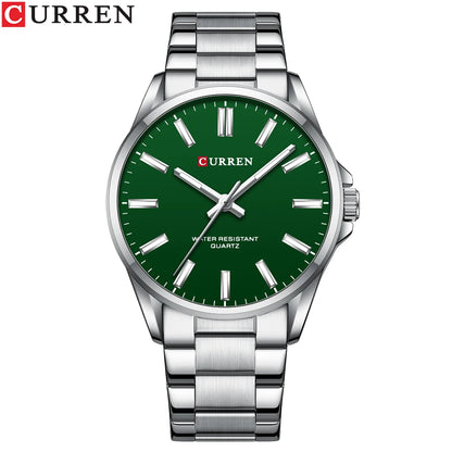 CURREN Classic Fashion Brand Watches for Men Business Quartz Luminous Hands Wristwatches with Stainless Steel Strap