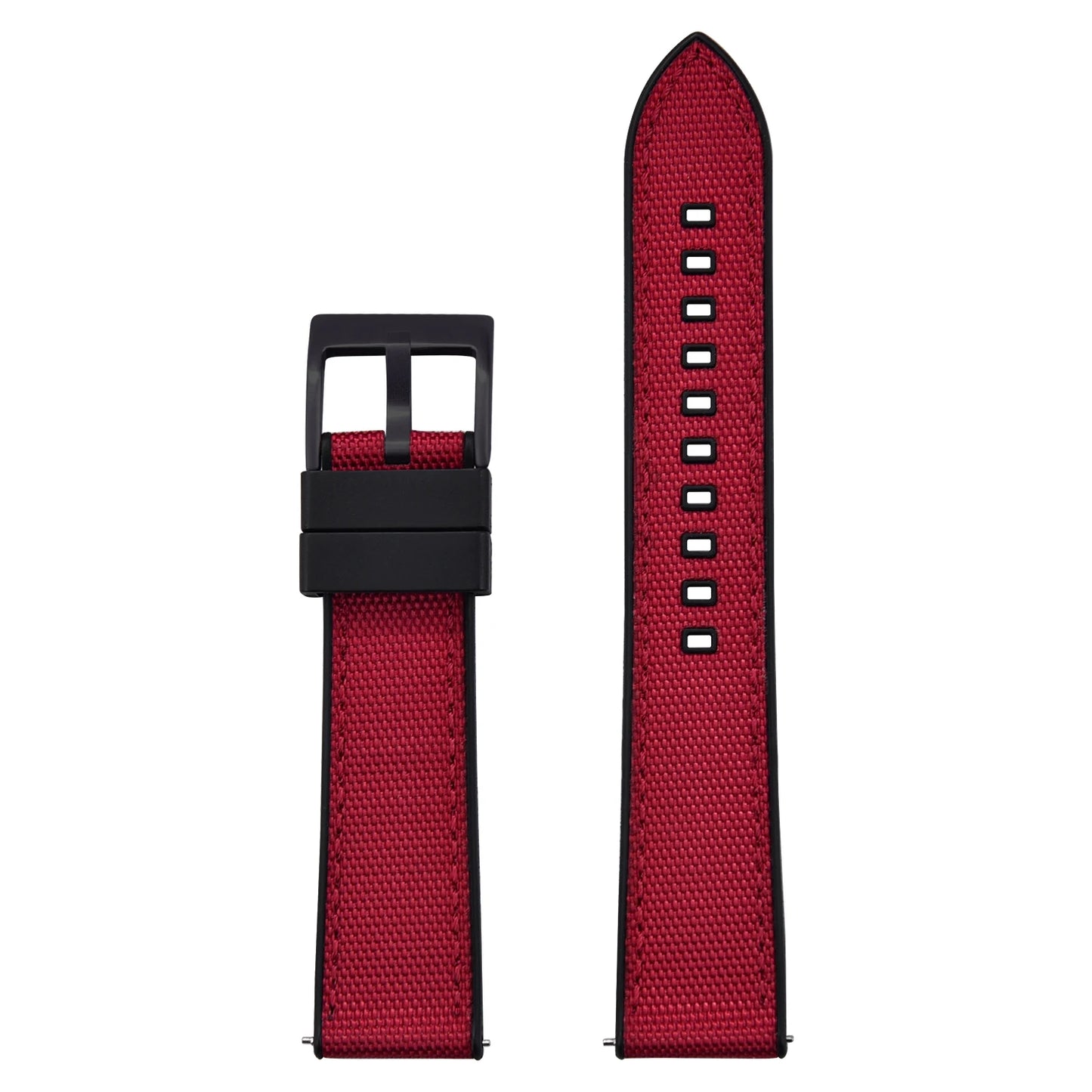 High Quality Hybrid Nylon FKM Watch Strap 20mm 22mm Quick Release Fluoro Rubber Nylon Watchbands For Each Brand Diving Watches