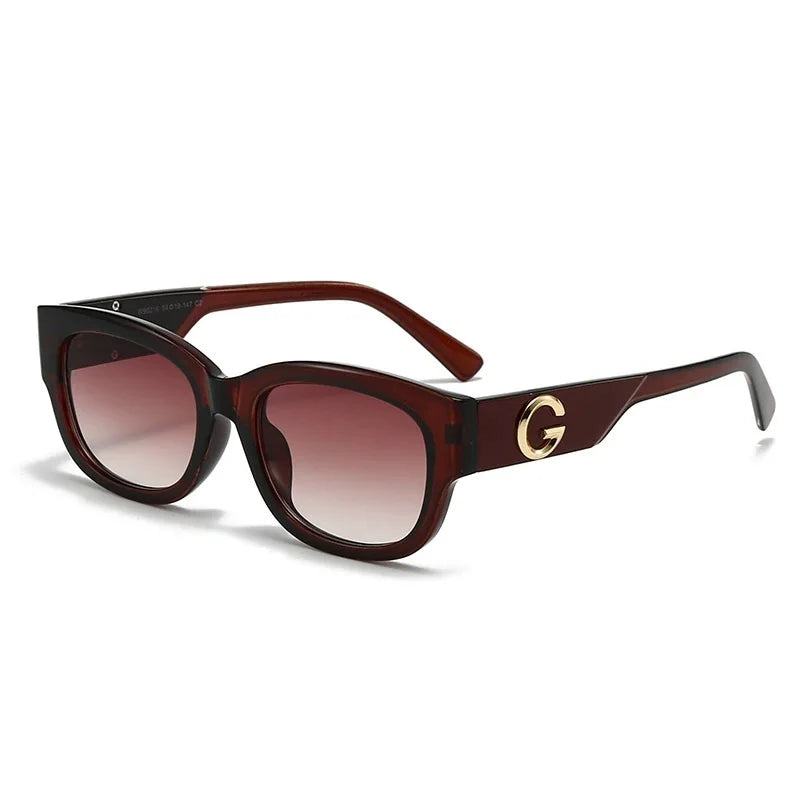 Luxury G Brand Women Sunglasses Stylish Square Men Glasses Trendy Fashion Unisex Designer Eyewear UV400