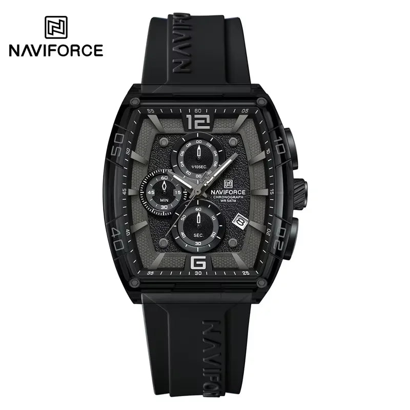 NAVIFORCE Original Watches for Men Waterproof Quartz Wristwatch Silicone Strap Luminous Date Male Watch Casual Reloj Hombre 2025