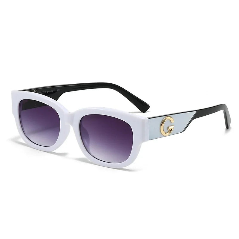 Luxury G Brand Women Sunglasses Stylish Square Men Glasses Trendy Fashion Unisex Designer Eyewear UV400