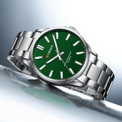 CURREN Classic Fashion Brand Watches for Men Business Quartz Luminous Hands Wristwatches with Stainless Steel Strap