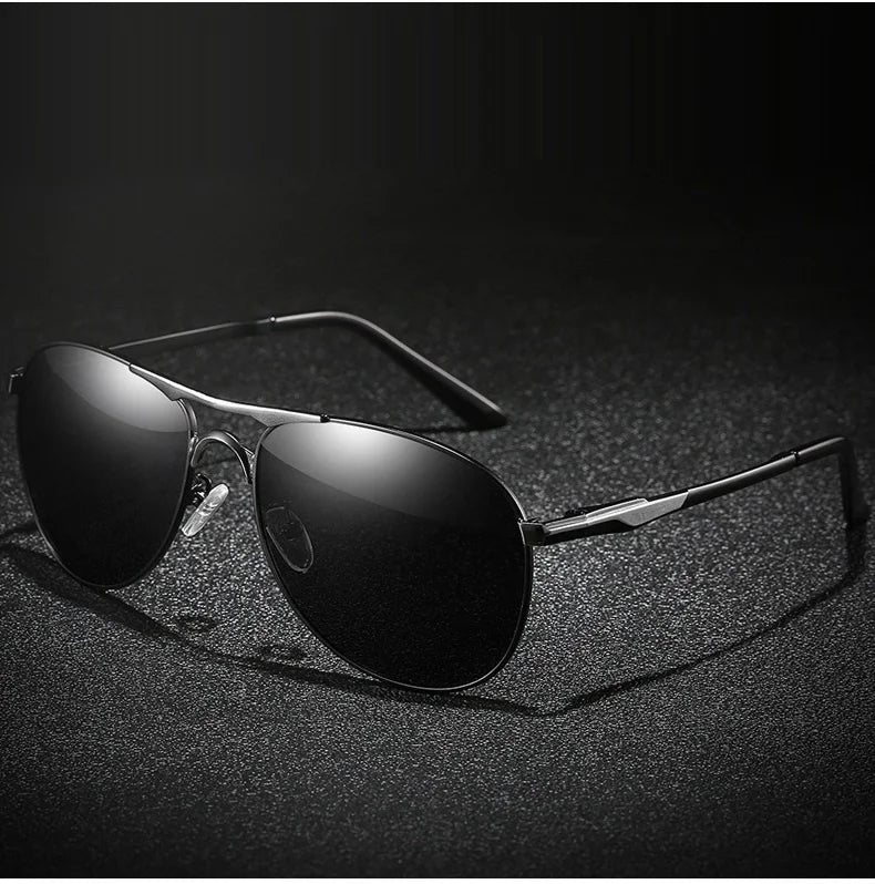 Luxury Pilot  Sunglasses Men Women Driving Fishing Retro Sun Glasses Brand Designer Male Metal Sunglasses For Man
