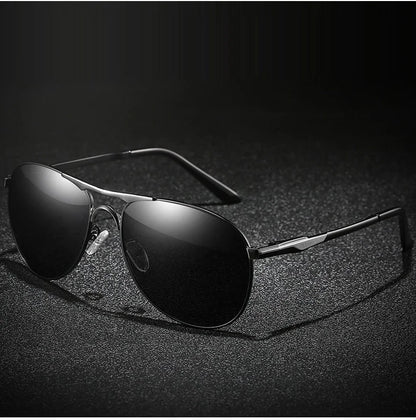 Luxury Pilot  Sunglasses Men Women Driving Fishing Retro Sun Glasses Brand Designer Male Metal Sunglasses For Man