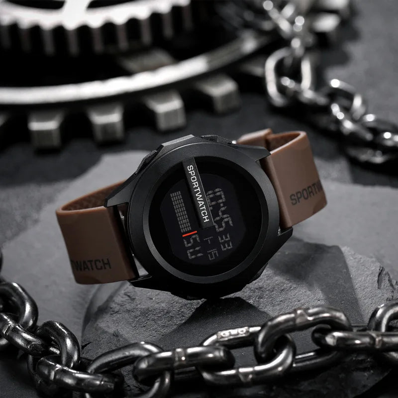 MAYZHISU Men's LED Digital Watch Man Sport Watches Male Electronic Wrist Watch Multifunction Military Sports Watches Clock
