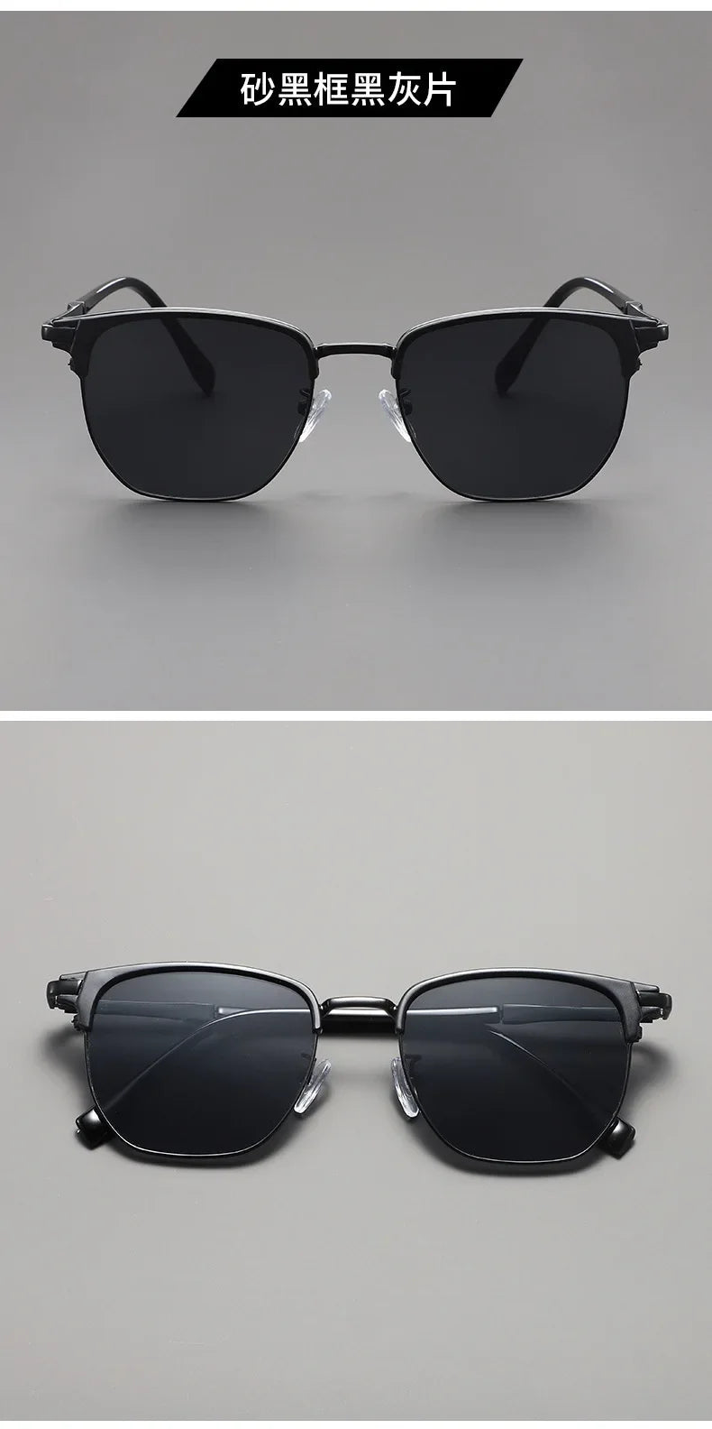 Luxury Square Sunglasses Men Women Brand Designer Trend Alloy Frame Sun Glasses Vintage Gradient Male Female Oculos