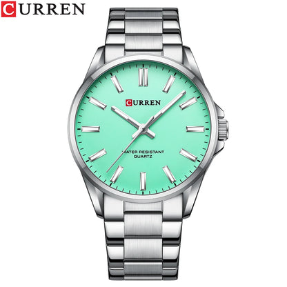 CURREN Classic Fashion Brand Watches for Men Business Quartz Luminous Hands Wristwatches with Stainless Steel Strap