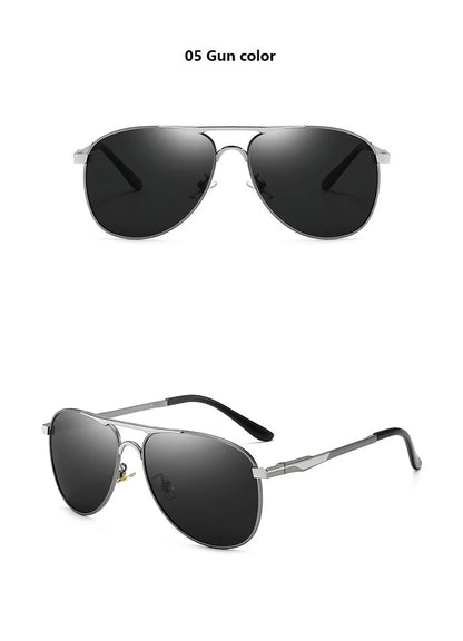 Luxury Pilot  Sunglasses Men Women Driving Fishing Retro Sun Glasses Brand Designer Male Metal Sunglasses For Man