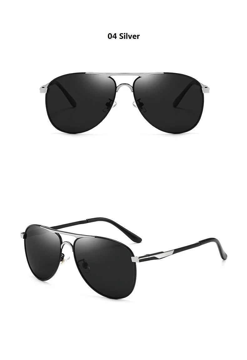 Luxury Pilot  Sunglasses Men Women Driving Fishing Retro Sun Glasses Brand Designer Male Metal Sunglasses For Man