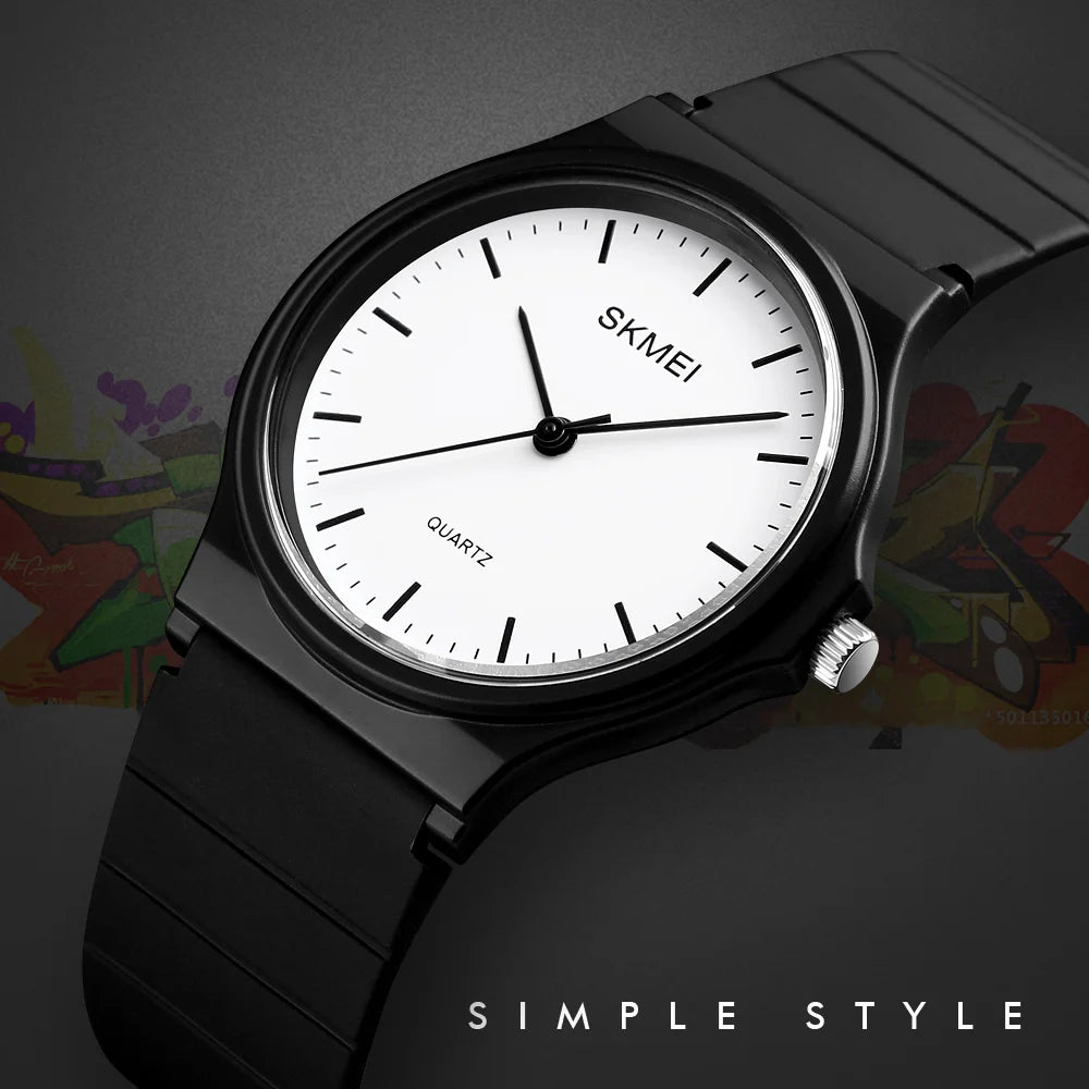SKMEI 1419 Wristwatches Girls Clock Montre Femme Luxury Women Quartz Watches Fashion Silicone Waterproof Simple Sport Women
