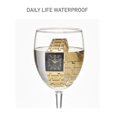 LIEBIG Simple Luxury Stainless Steel Strap Quartz Waterproof Wristwatch For Men Women Simple Business Watches Clock Reloj Hombre