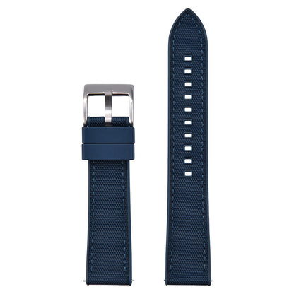 High Quality Hybrid Nylon FKM Watch Strap 20mm 22mm Quick Release Fluoro Rubber Nylon Watchbands For Each Brand Diving Watches