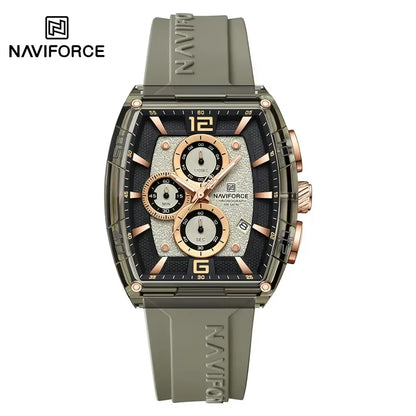 NAVIFORCE Original Watches for Men Waterproof Quartz Wristwatch Silicone Strap Luminous Date Male Watch Casual Reloj Hombre 2025