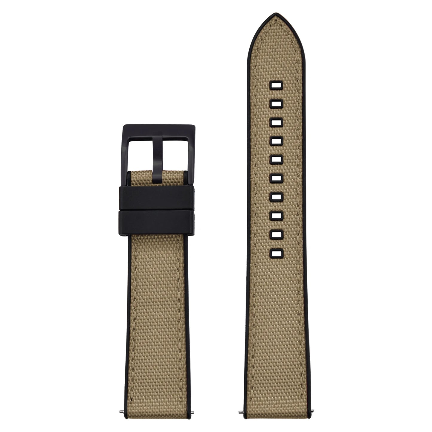 High Quality Hybrid Nylon FKM Watch Strap 20mm 22mm Quick Release Fluoro Rubber Nylon Watchbands For Each Brand Diving Watches