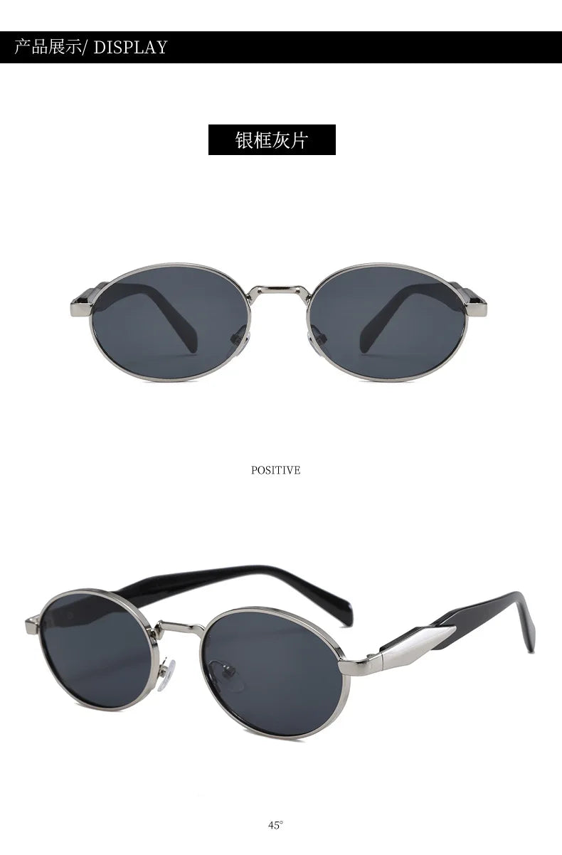 Luxury Brand Sunglasses for Men and Women Unisex Fashion Sun Glasses Oval Unisex Stylish Eyewear Shades Round Sunglasses﻿