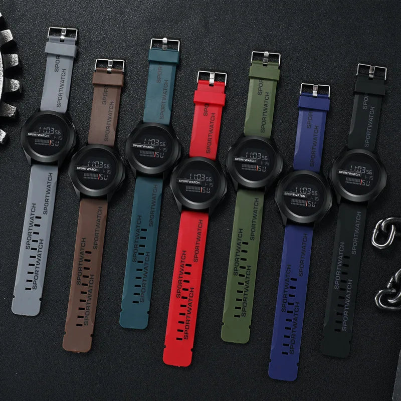 MAYZHISU Men's LED Digital Watch Man Sport Watches Male Electronic Wrist Watch Multifunction Military Sports Watches Clock