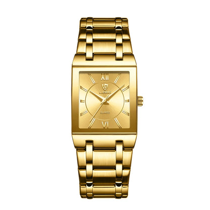 LIEBIG Simple Luxury Stainless Steel Strap Quartz Waterproof Wristwatch For Men Women Simple Business Watches Clock Reloj Hombre