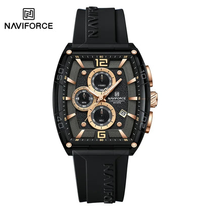 NAVIFORCE Original Watches for Men Waterproof Quartz Wristwatch Silicone Strap Luminous Date Male Watch Casual Reloj Hombre 2025